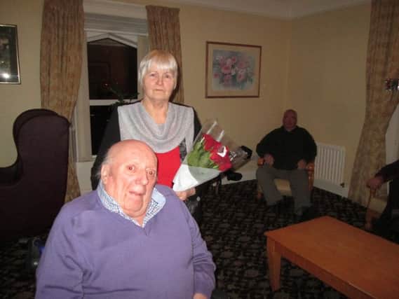 Resident Ewart Toms and wife Hazel who celebrated their 55th wedding anniversary.