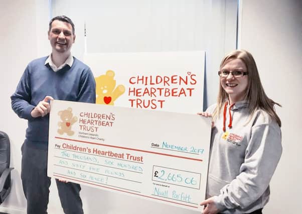 Niall Parfitt raised Â£2,665 for the Childrens Heartbeat Trust by running both the Belfast and Dublin marathons.
