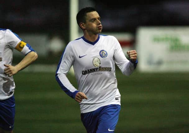 Limavady United player manager Paul Owens.
