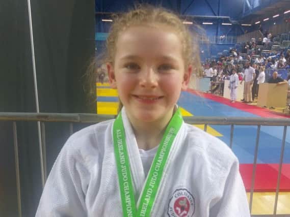 Caitlin Henry with her Gold medal at the All Ireland Judo Championships