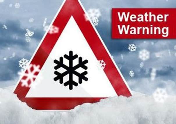 The Met Office issued the weather warning on Wednesday morning.