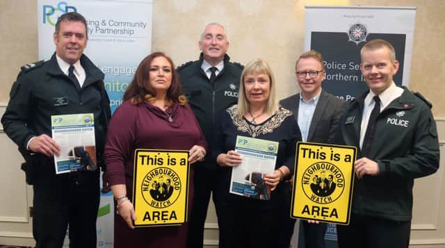 Some of the guest speakers at the Neighbourhood Watch Conference.