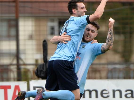 Conor McCloskey netted Ballymena's second goal as they came back to claim all three points against Carrick.