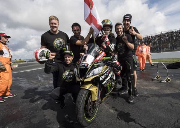 Jonathan Rea clinched his third straight World Superbike title at Magny-Cours in France.