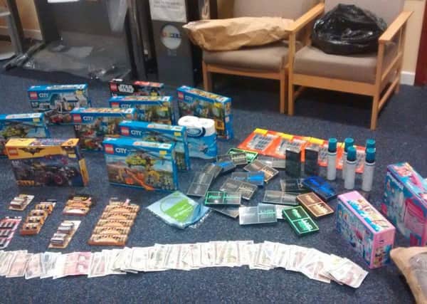 Stolen goods recoved by the PSNI