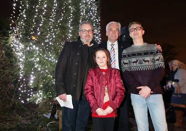 NI Hospice President Paul Clarke pictured at the Lights to Remember Service at Dominican College.
