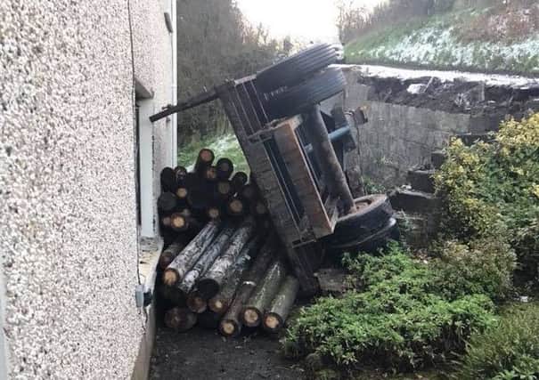 An image of the aftermath