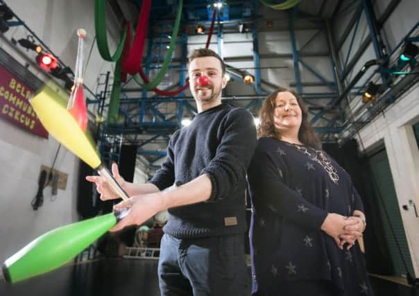 Julianne Skillen, Development Manager with Community Arts Partnership (CAP), who comes from Lisburn, and Finn Carragher, circus artist and tutor, have each been awarded up to Â£5000 National Lottery funding by the Arts Council of Northern Ireland.
