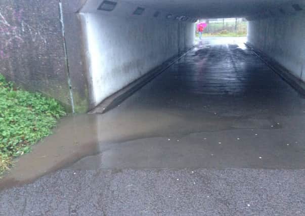 The Portadown Road subway Lurgan after heavy rain