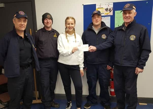Applaud Academy owner, Soraya Stephens, has presented a cheque for Â£108 to the Community Rescue Service in Portglenone