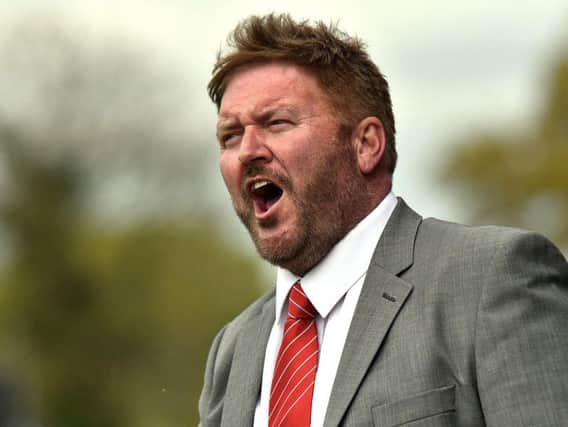 Portadown manager, Niall Currie was far from happy with his side's display at Limavady but the draw secured the Shamrock Park club's place in the top six of the Bluefin Championship One.