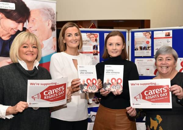Alison Irwin, Head of Equality, Northern Health and Social Care Trust, Claire Campbell, Carers Coordinator, Northern Health and Social Care Trust, Clare-Anne Magee, General Manager, Carers NI, Lyn Campbell, Information and Development, Officer Carers NI.