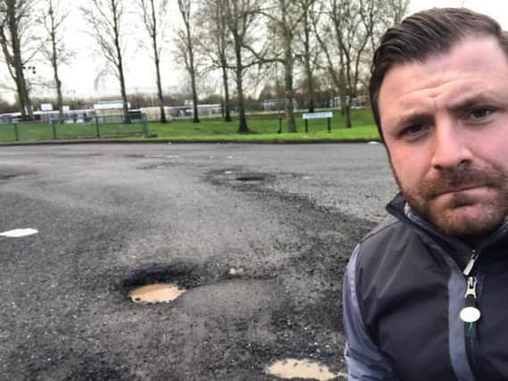 SDLP representative who has complained about dangerous potholes in Craigavon