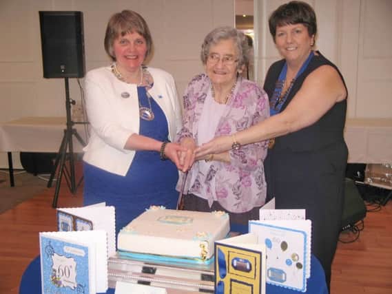 Special guests who attended the 60th anniversary dinner - Mrs Elizabeth Warden, Mrs Linda Brown, Mrs Elizabeth Shiels and President, Mrs Christine Sufferin.
