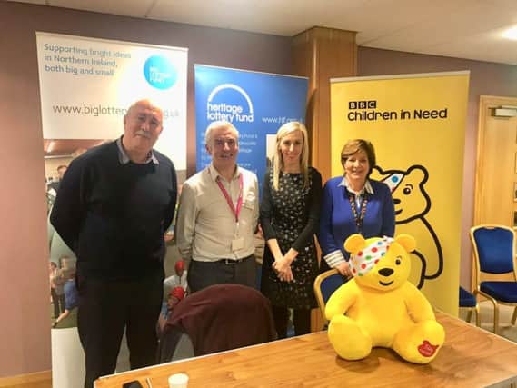 Upper Bann MLA Carla Lockhart (second from right) is pictured at the funding fair with representatives from Big Lottery, Heritage Lottery and Children in Need.