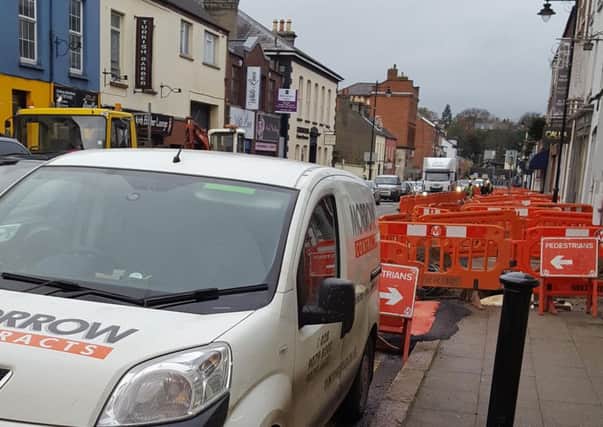 The works at Railway Street, Lisburn are expected to continue until April.