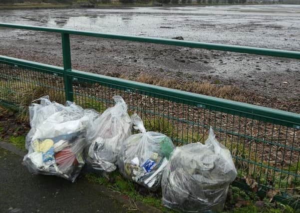 Some of the litter collected in Whitehouse.