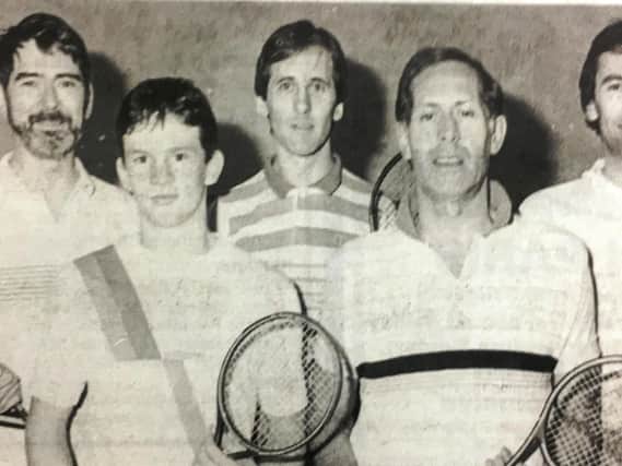 Portadown Golf Club squash team pictured in 1988