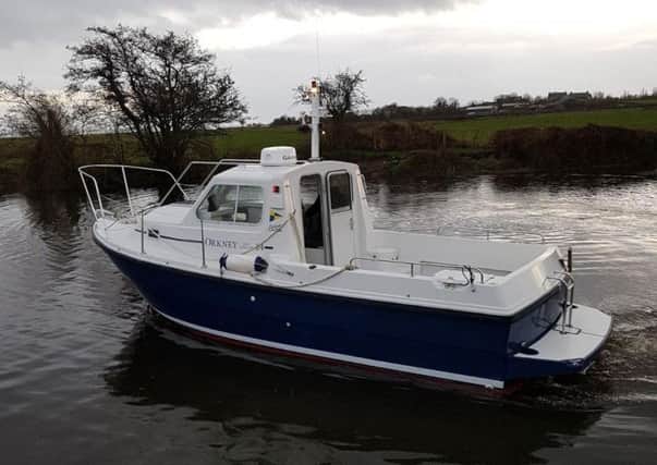 The patrol boat that was destroyed in the arson attack had only been acquired by Lough Neagh Fishermen's Co-operative two weeks ago.