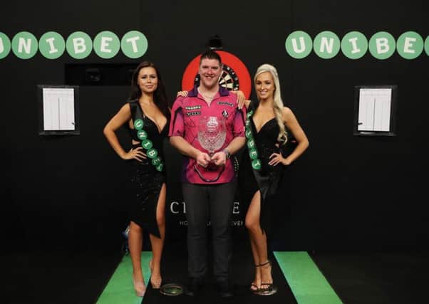 Daryl Gurney after his win at the World Grand Prix in Dublin in October 2017
