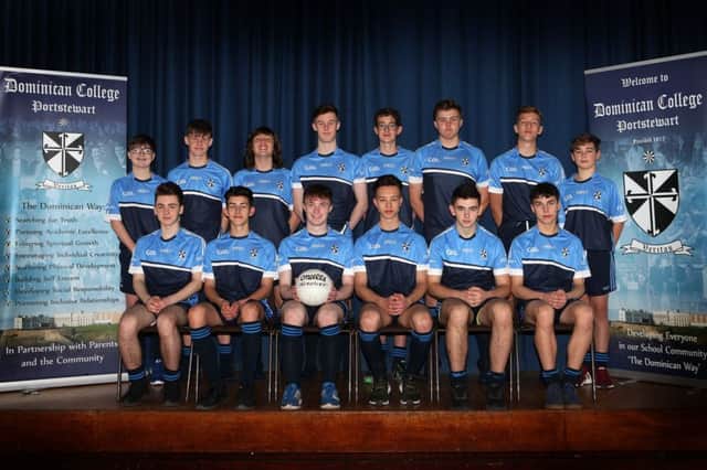 The Dominican College Under-16 Gaelic team, who are set to contest their first ever Ulster Colleges Final.