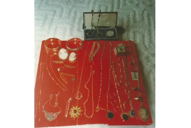 Some of the items stolen during a burglary at a property in Coolsara Park, Lisburn. Pic by PSNI Lisburn