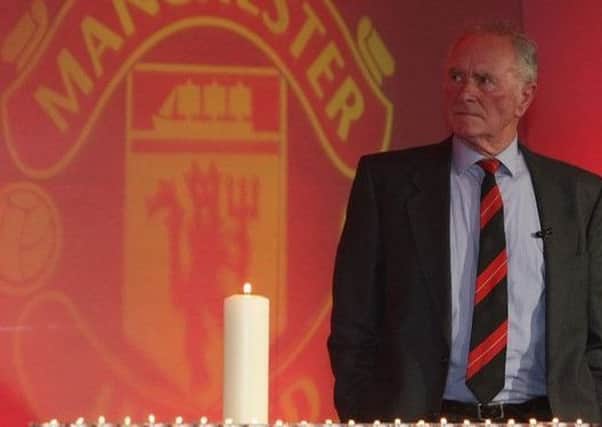 Harry Gregg during the memorial service at Old Trafford to mark the 50th anniversary of the Munich air disaster