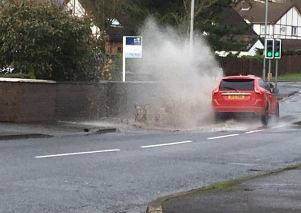 Lisburn South DUP Councillor Alan Givan has warned flooding on the Pond Park Road is an accident waiting to happen.
