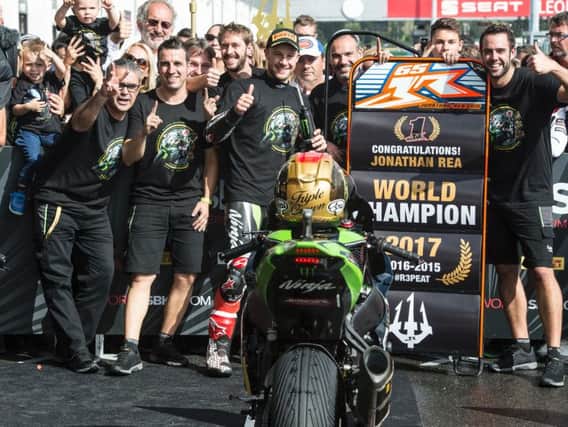 Jonathan Rea became the first rider ever to win the World Superbike Championship in three successive seasons in 2017.