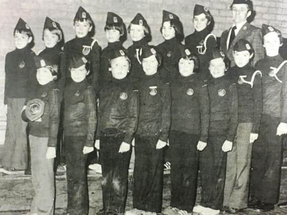 Third Lurgan Boys' Brigade Junior Section winners of the Lurgan and District Battalion figure marching competition in 1981