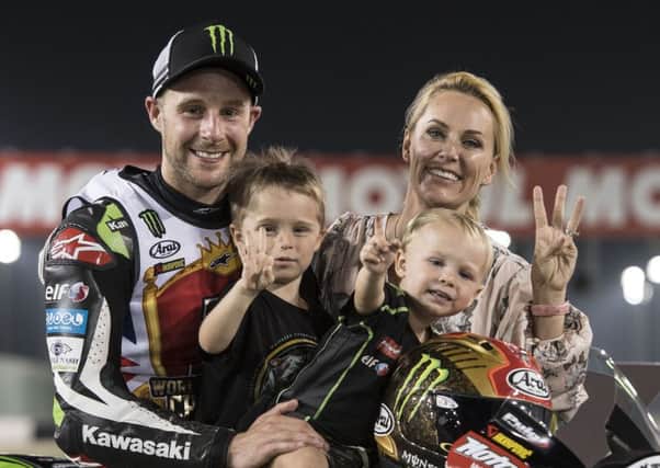 Jonathan Rea and family. Pics by GeeBee Images