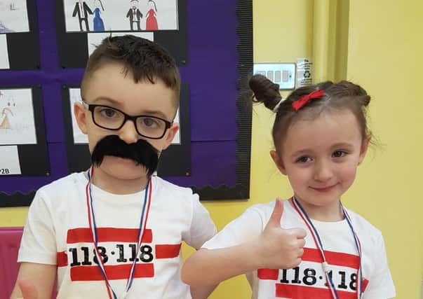 Dressed to impress at their numeracy event in aid of NSPCC were these Mount St Michael PS pupis. (Pictures kindly submitted).