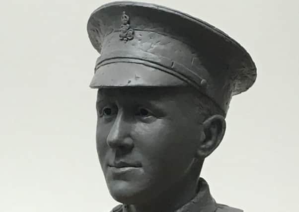 The design for the sculpture of Pvt William McFadzean VC.