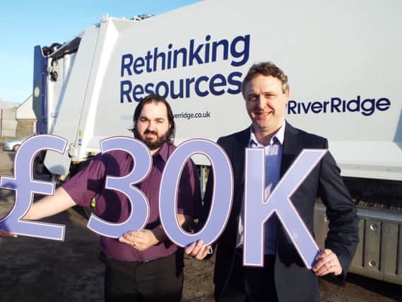 Pictured left to right; Jonathan Lamberton, Corporate Engagement Executive at Northern Ireland Childrens Hospice and Alan Sproule, Strategic Development Manager of RiverRidge.