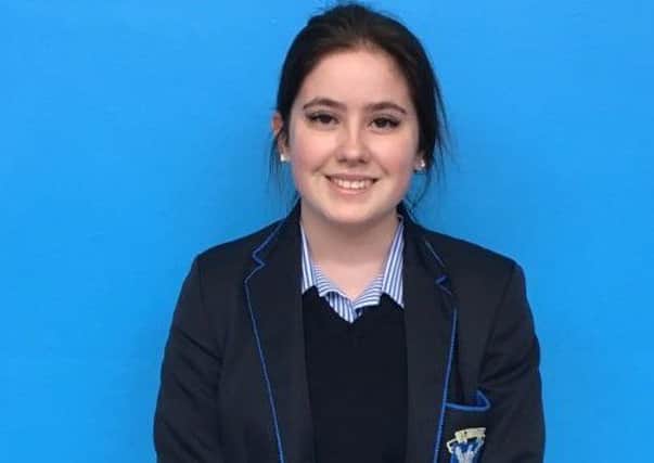 Year 13 St Louis Grammar student, Daniella Timperley, who has been
selected as a finalist for the Pramerica Spirit of the Community award.