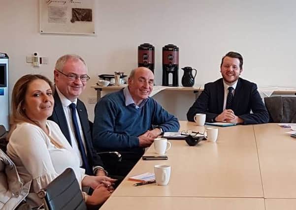 Cllr Stephen McCarthy met with Audrey Murray MBE, Steve Aiken OBE MLA and representatives from CORE New Mossley, Monkstown Village Initiatives and the new Jordanstown group.