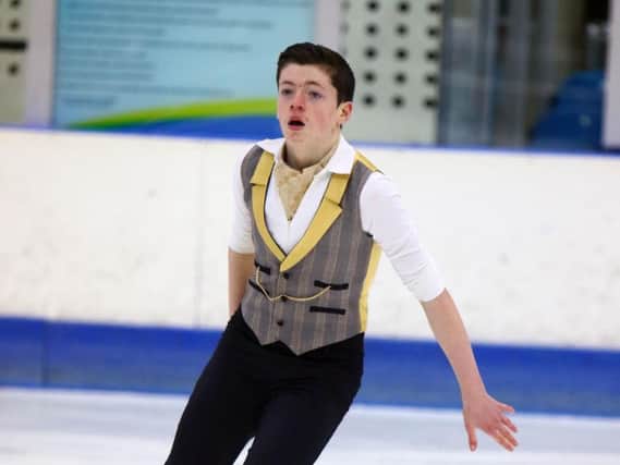 Sam McAllister, who represent Ireland at the World Junior Figure Skating Championships.