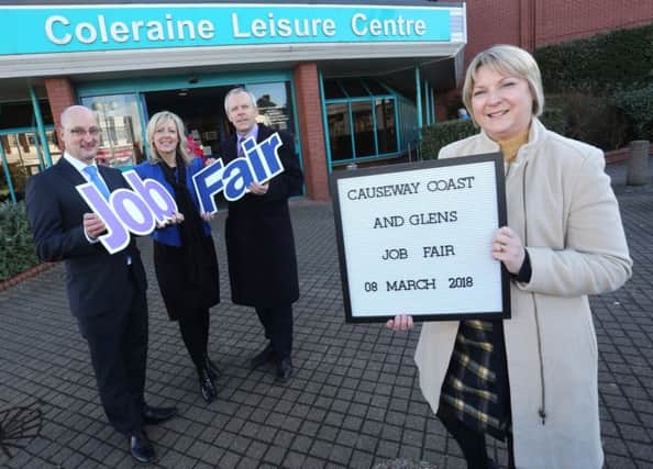 The Department for Communities (DfC), in partnership with Causeway Coast and Glens Borough Council, is hosting their first joint major Job Fair in the Coleraine Leisure Centre on March 8 between 10am and 3pm.