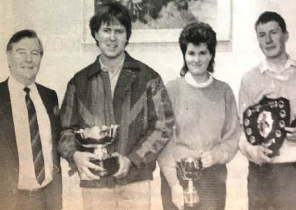 In 1988 Principal of Portadown College of Further Education, Dr Winsor Hylands, presented three students with awards in recognition of outstanding achievement. Stephen Graham received the Jamison Rosebowl, Gillian Johnston was awarded the Colin Adair Cup for excellence in GCE O Levels and Adrian Wright received the Robert Muldrew Memorial Shield for the best science student