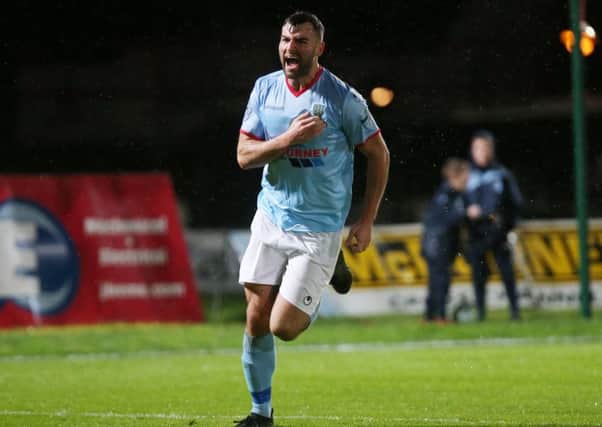 Jonathan McMurray scored first for Ballymena United against Dungannon.