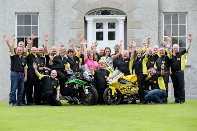 The Armoy Motorcycle Road Racing Club has announced its to hold a black tie dinner to celebrate their 10th Anniversary, which will be held in the Royal Court Hotel on Friday 11th May 2018. Pictured are Amoy Motorcycle Club Members at the launch of the Race of Legends Event 2017.