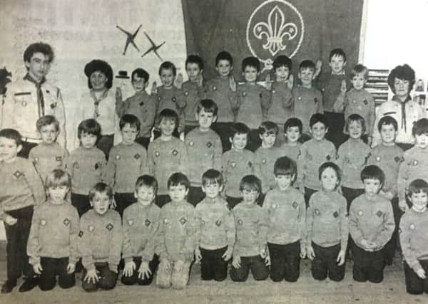 St John's Second Catholic Boys Scouts Beavers in their first photograph together in 1988