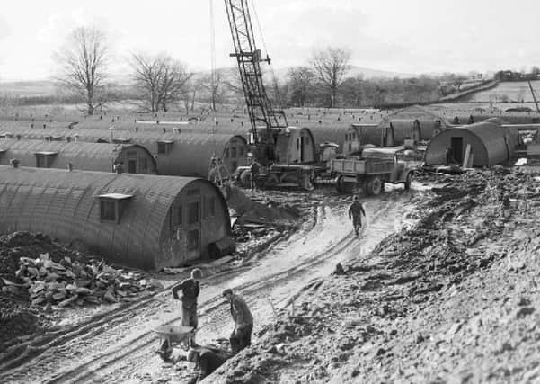 Construction at the Londonderry US naval base in the 1940s