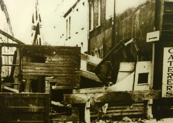 Barricades erected during rioting in Londonderry in the 1960s