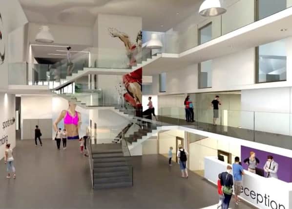 An impression of how the reception might look like at the new South Lake Leisure Centre in Craigavon