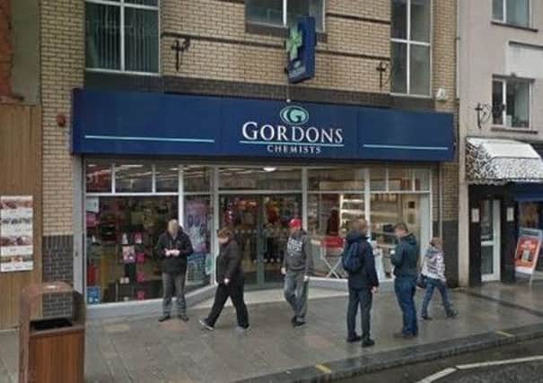 Gordons Chemists, Bow Street, Lisburn. Pic by Google