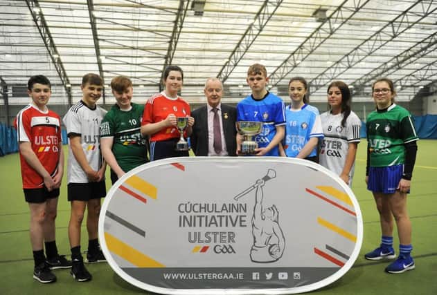 Teams who participated in the annual Ulster GAA CÃºchulainn Cup, which took place at the Meadowbank Sports Arena.