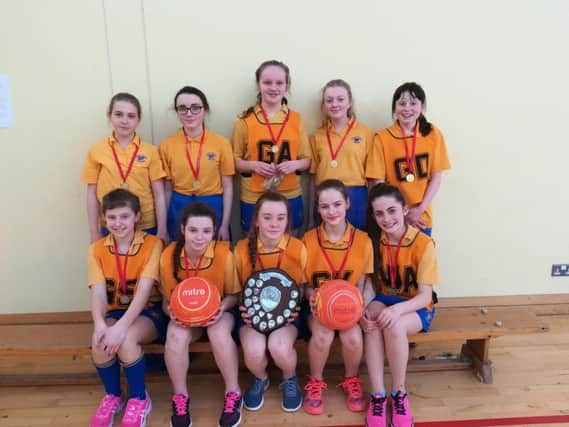 The Year 8 Netball team from Loreto College, winners of the Coleraine & District Year 8 Netball Tournament.