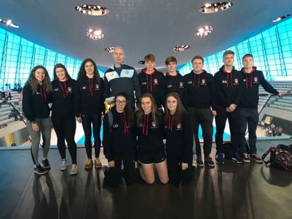 The Coleraine Grammar School Swimming team.