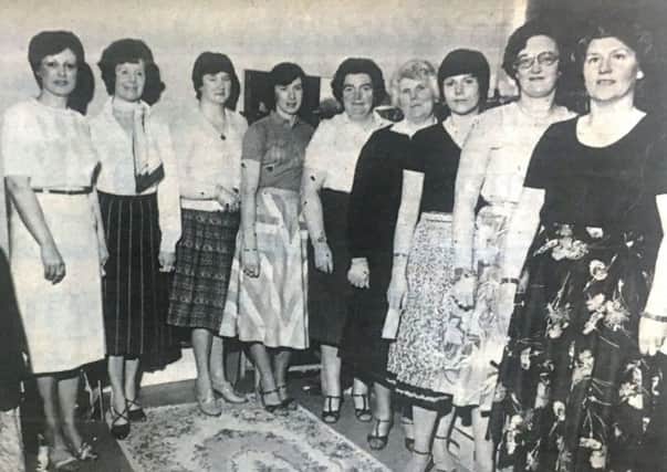Ladies who acted ass models at the Maralin Mothers Union Spring Fashion Show in 1981